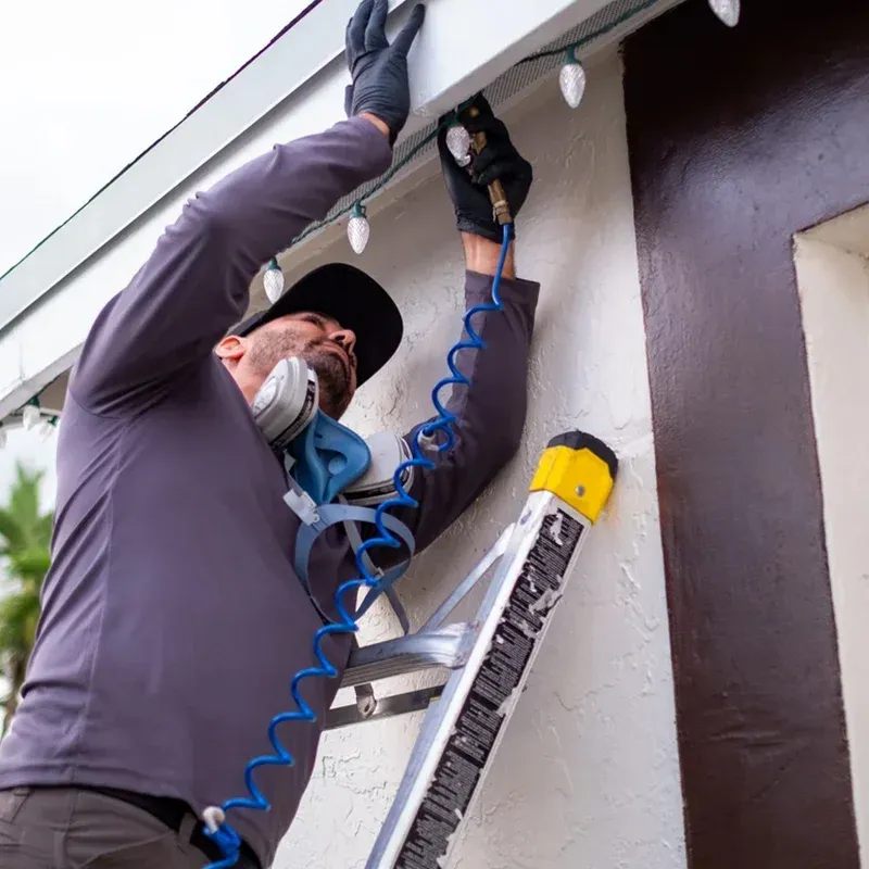 Professional termite treatment application