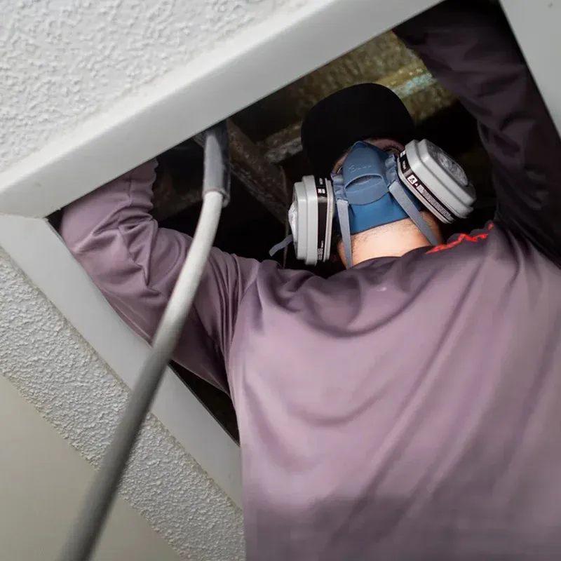 Florida Termite Guys technician inspecting a modern Doral home